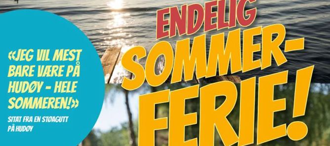 Foto: Stiftelsen Hudøy en gruppe mennesker som ligger på gress ved en vannmasse